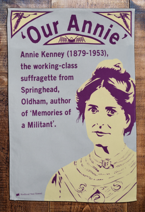 Annie Kenney tea towel