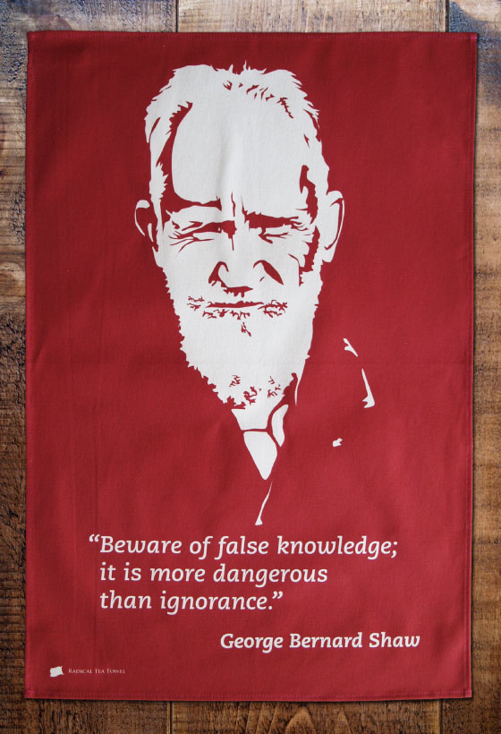 George Bernard Shaw Tea Towel George Bernard Shaw Tea Towel