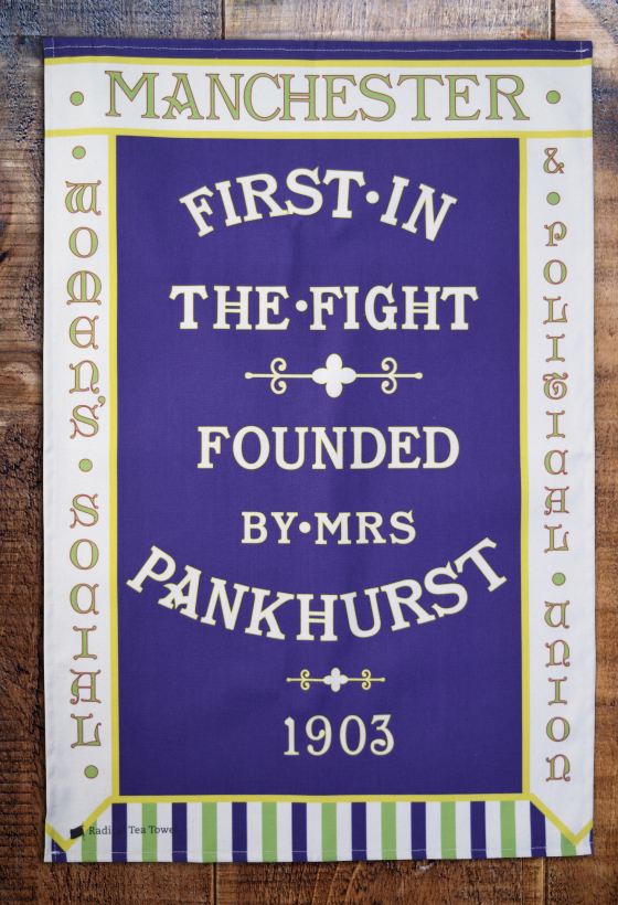 Manchester WSPU Tea Towel Manchester WSPU Tea Towel