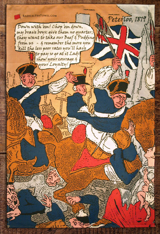 Peterloo Massacre tea towel