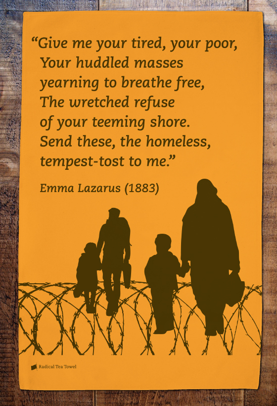 Refugee tea towel Refugee tea towel