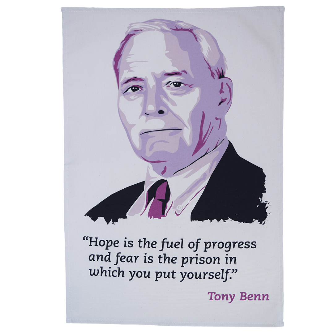 Tony Benn tea towel