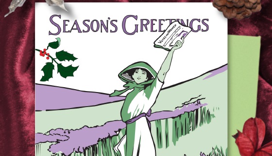Votes for Women Wanted Christmas cards Votes for Women Wanted Christmas cards